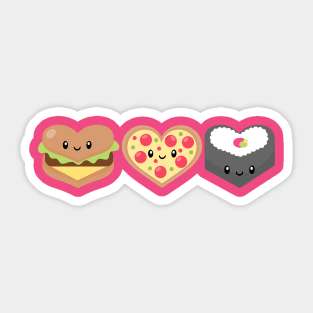 I heart food Sticker